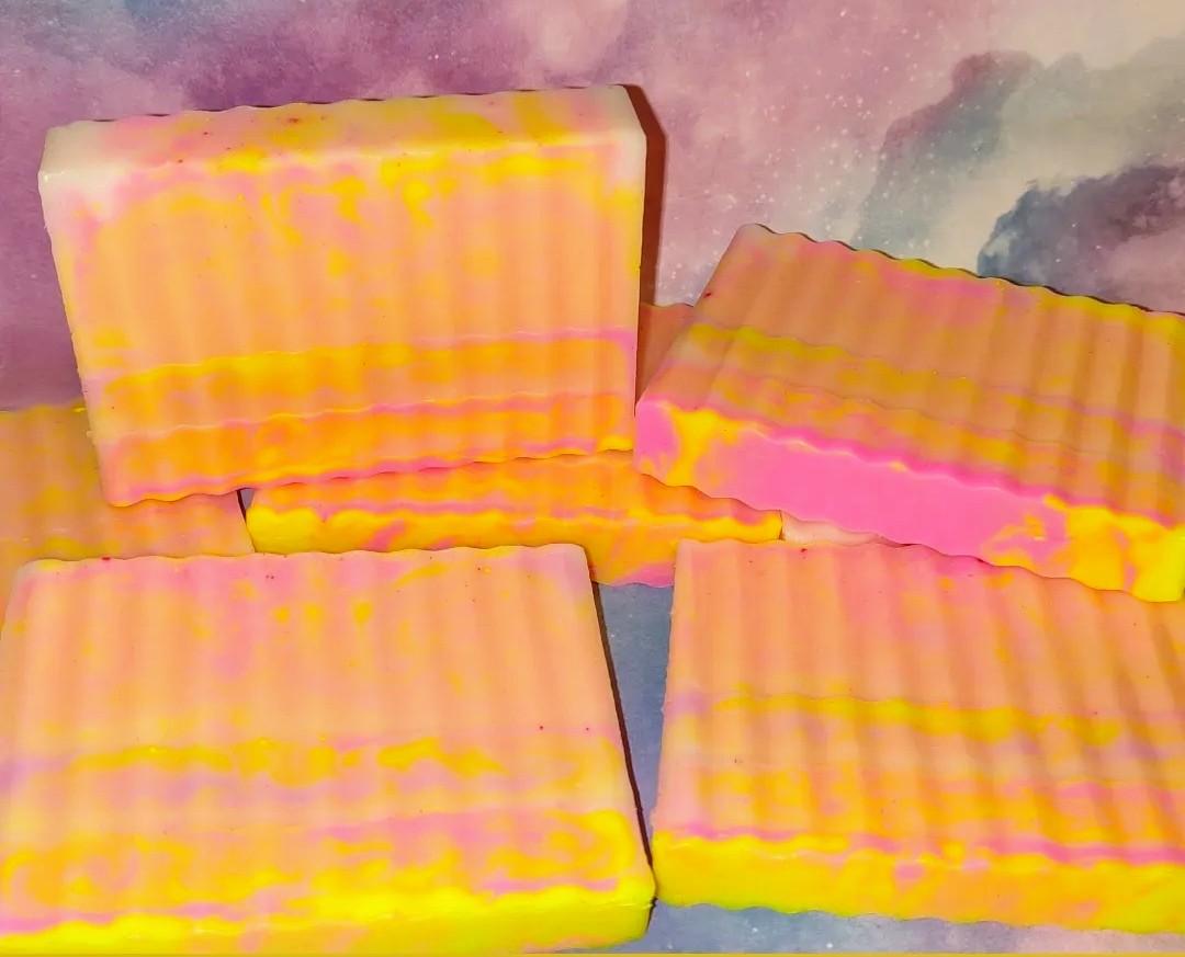 Hydrating Raspberry Lemonade Marble Soap