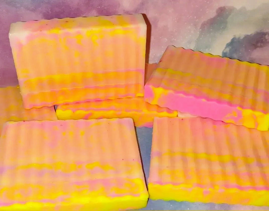 Hydrating Raspberry Lemonade Marble Soap