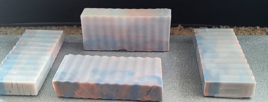 Coconut-Shea Butter Scented Marble Soap Bar