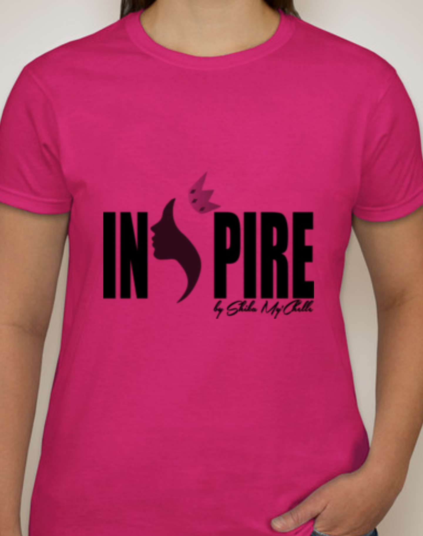 T-shirts ajustés pour femmes avec logo INSPIRE