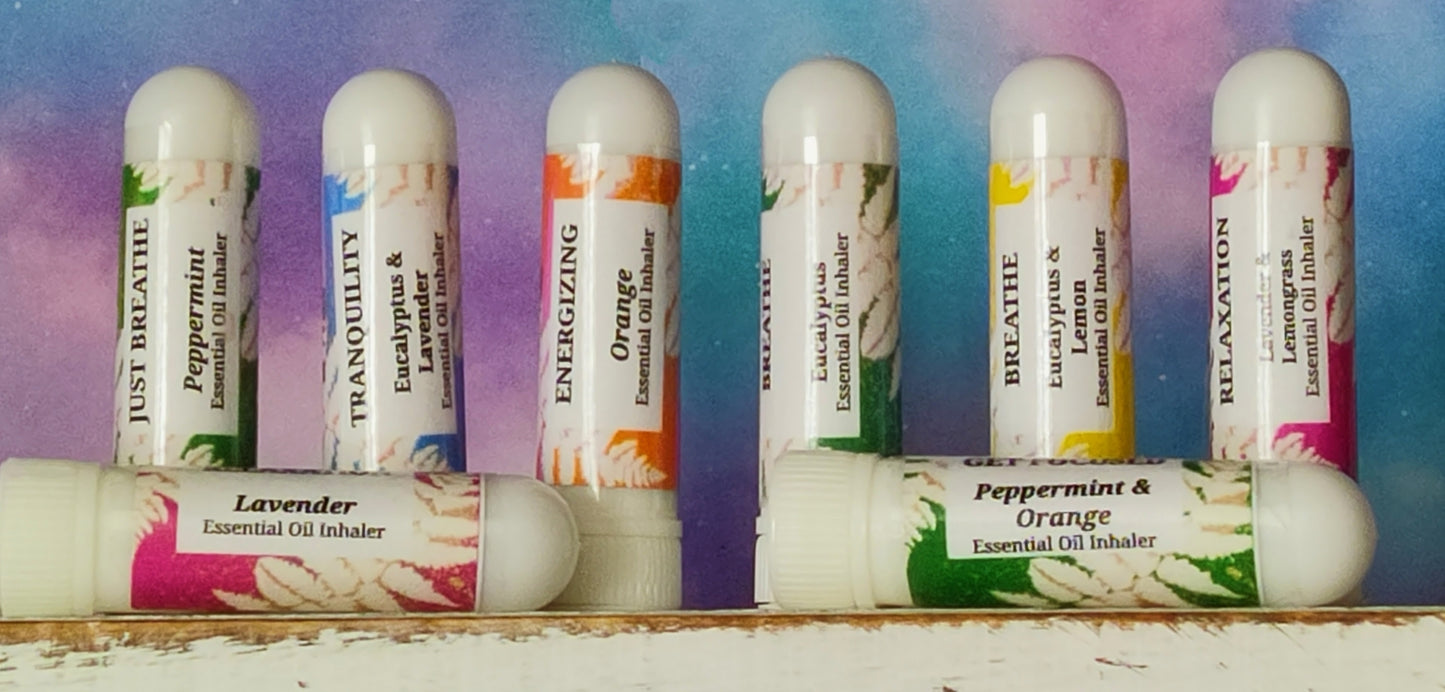 Inhaladores de aceites esenciales de aromaterapia